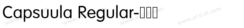 Capsuula Regular字体转换